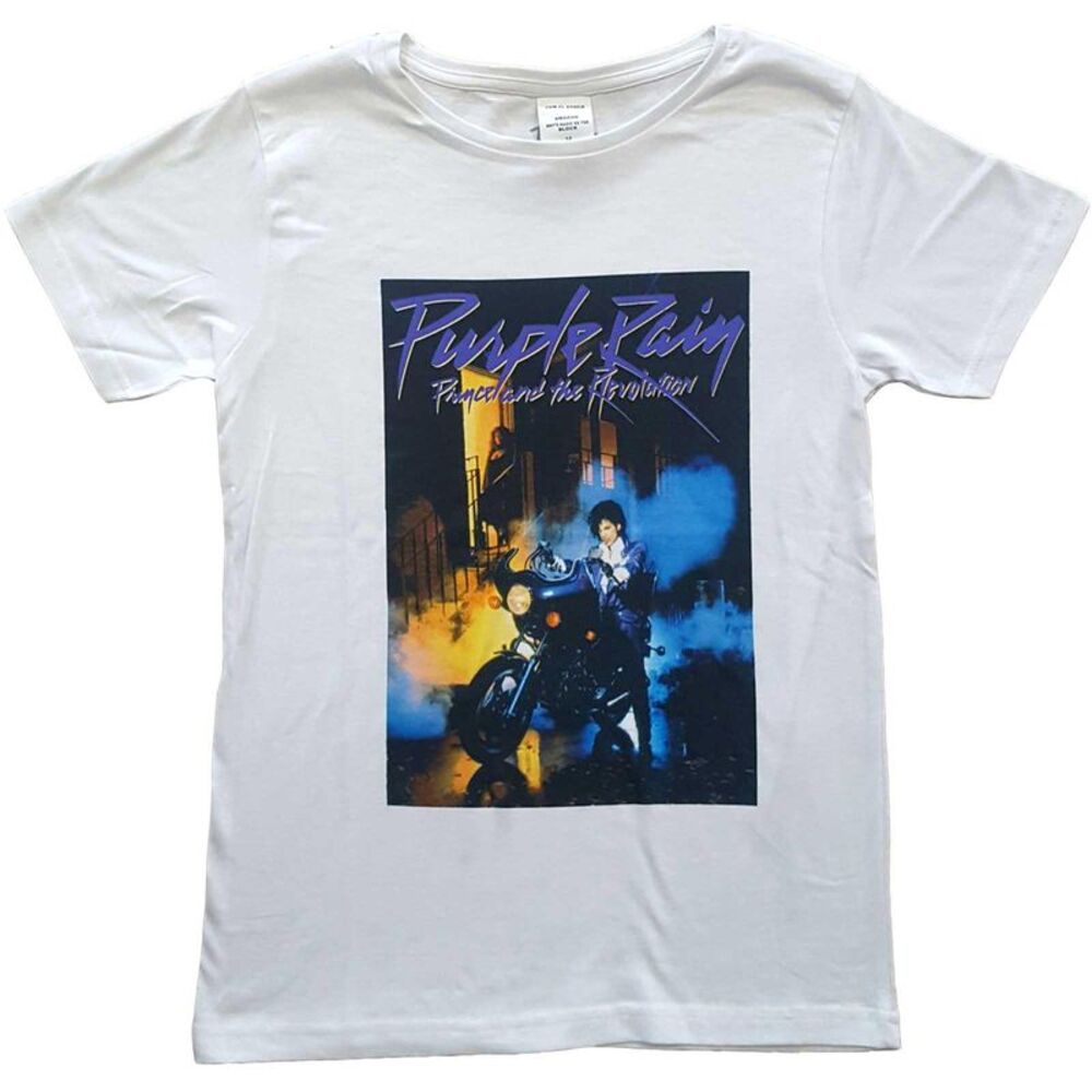 Prince Childrens/Kids Purple Rain T-Shirt / White